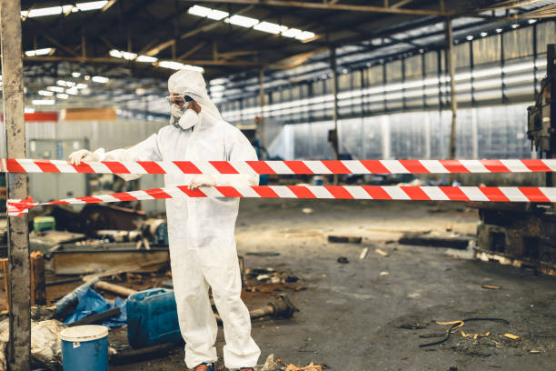 Professional Biohazard technician working in Farmington, AR